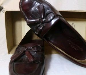 JOHNSTON & MURPHY 9 M Leather Dress Shoes Tassel L